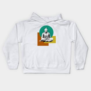 Asian Old Warrior Kids Hoodie